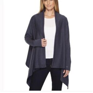 ARC'TERYX Nyara Wrap Open Cardigan Women's SZ Medium Gray Lounge Outdoors Fleece